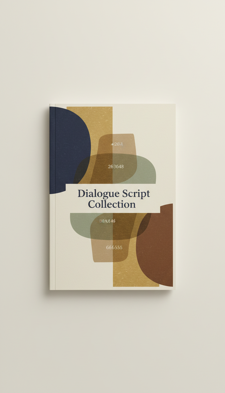Dialogue Script Collection With Thematic Typography